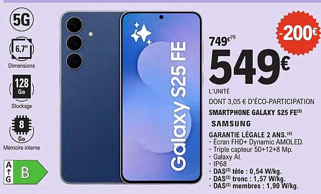 SMARTPHONE GALAXY S25 FE SAMSUNG