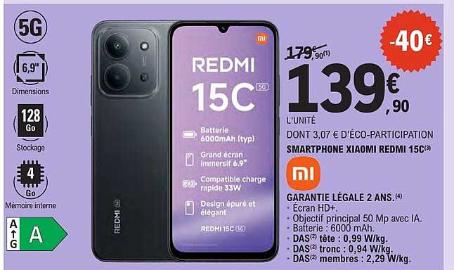 SMARTPHONE XIAOMI REDMI 15C