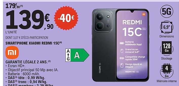 SMARTPHONE XIAOMI REDMI 15C