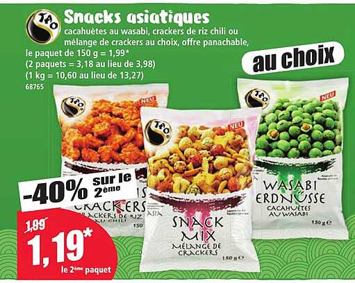 Snacks asiatiques