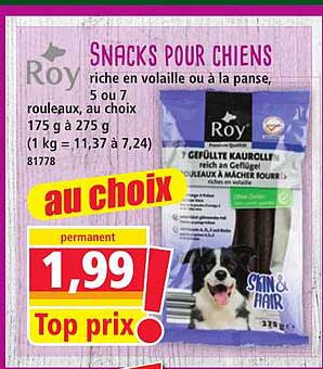 SNACKS POUR CHIENS
