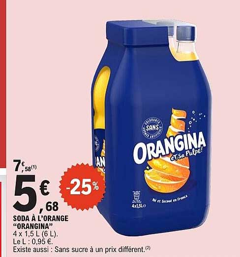 SODA À L’ORANGE "ORANGINA"
