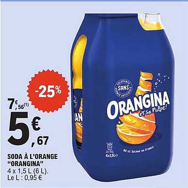 SODA À L’ORANGE “ORANGINA”