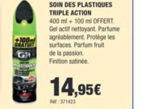 SOIN DES PLASTIQUES TRIPLE ACTION
