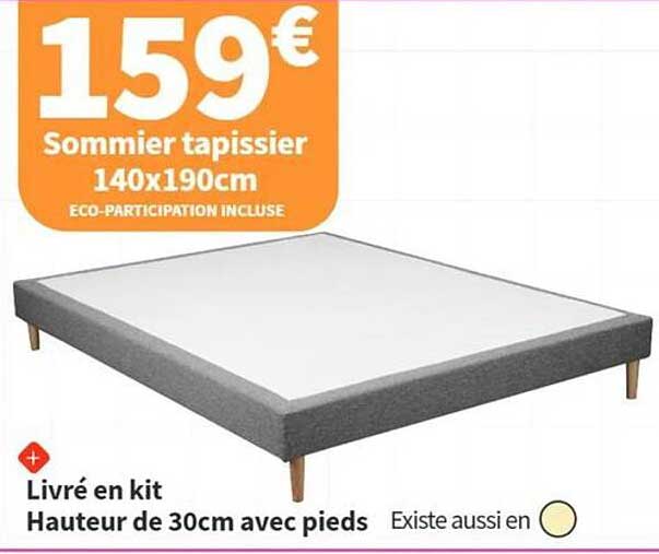 Sommier tapissier 140x190cm