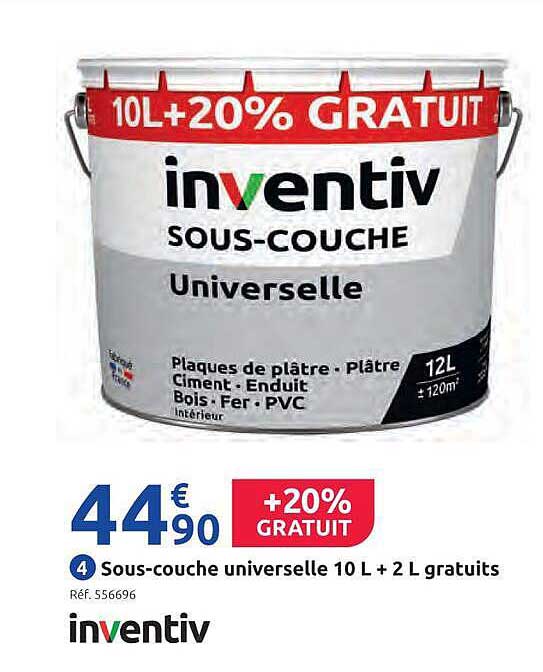Sous-couche universelle 10 L + 2 L gratuits