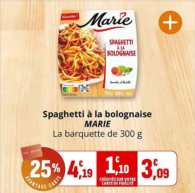 Spaghetti à la bolognaise MARIE