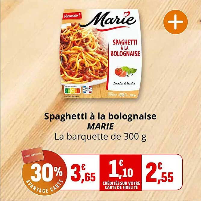Spaghetti à la bolognaise MARIE