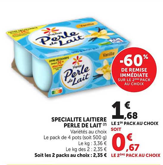 SPECIALITE LAITIERE PERLE DE LAIT