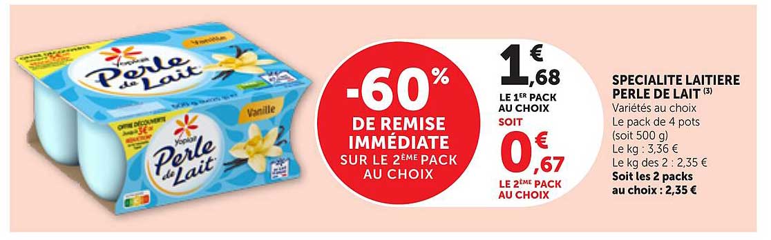 SPECIALITE LAITIERE PERLE DE LAIT