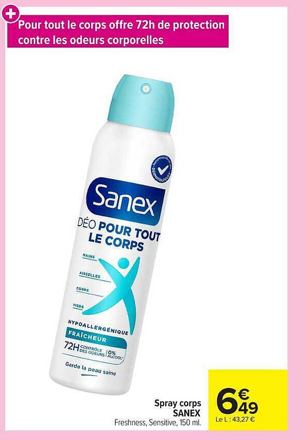 Spray corps SANEX