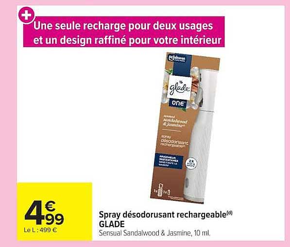 Spray désodorisant rechargeable GLADE