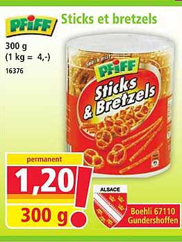Sticks et bretzels