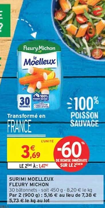 SURIMI MOELLEUX FLEURY MICHON