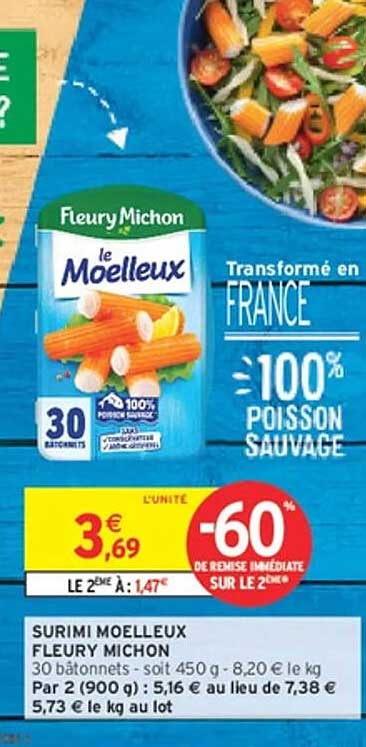 SURIMI MOELLEUX FLEURY MICHON