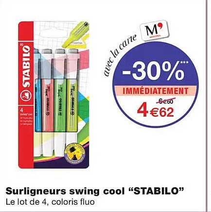 Surligneurs swing cool “STABILO”