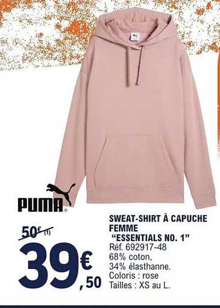 SWEAT-SHIRT À CAPUCHE FEMME “ESSENTIALS NO. 1”