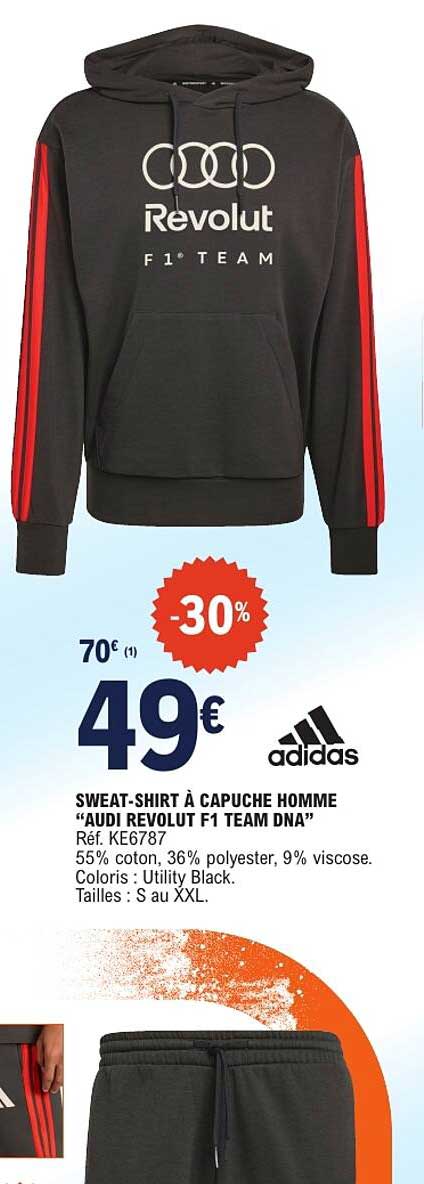 SWEAT-SHIRT À CAPUCHE HOMME “AUDI REVOLT F1 TEAM DNA”