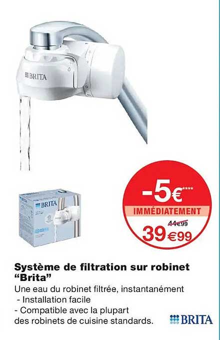 Système de filtration sur robinet “Brita”