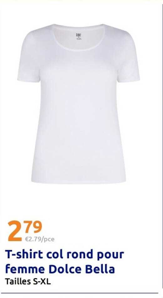 T-shirt col rond pour femme Dolce Bella