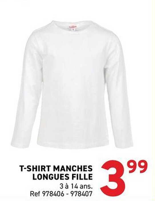 T-SHIRT MANCHES LONGUES FILLE