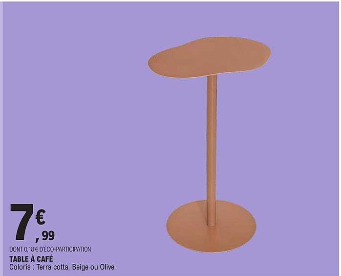 TABLE À CAFÉ