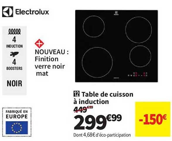 Table de cuisson à induction