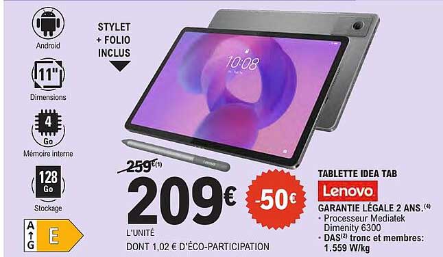 TABLETTE IDEA TAB Lenovo