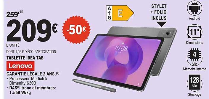 TABLETTE IDEA TAB Lenovo