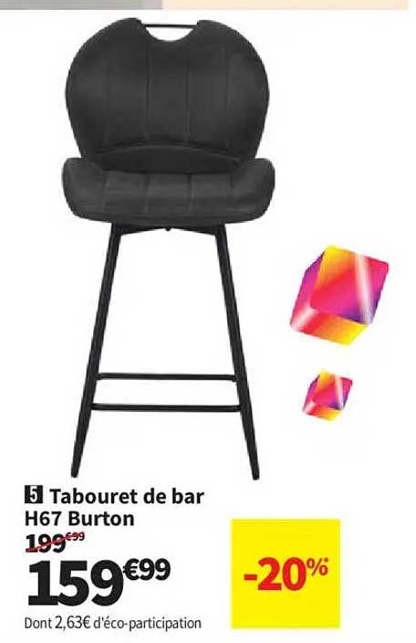 Tabouret de bar H67 Burton