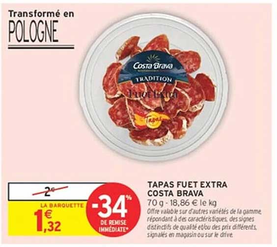 TAPAS FUET EXTRA COSTA BRAVA