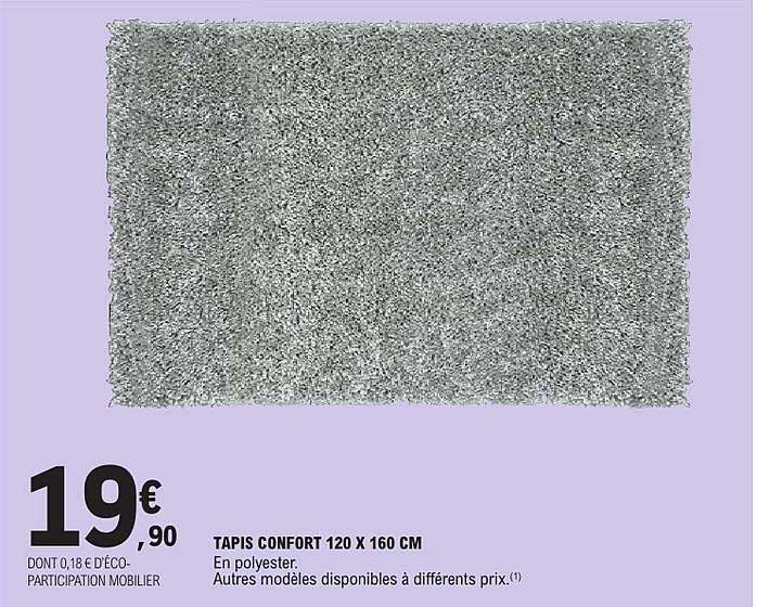 TAPIS CONFORT 120 X 160 CM