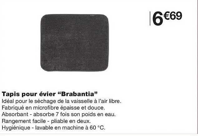 Tapis pour évier “Brabantia”