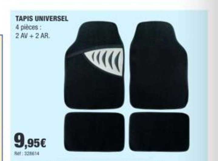 TAPIS UNIVERSEL 4 pièces : 2 AV + 2 AR