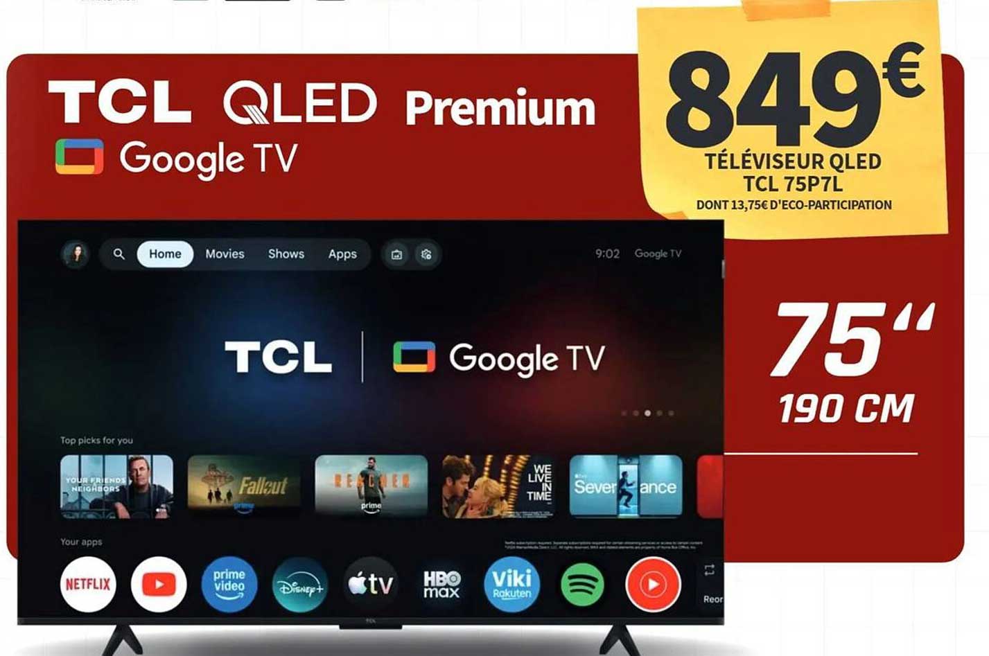 TCL QLED Premium Google TV