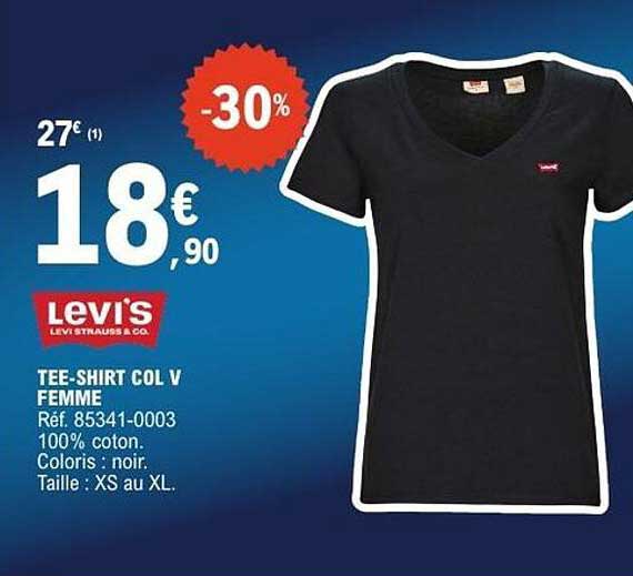 TEE-SHIRT COL V FEMME