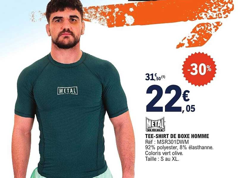 TEE-SHIRT DE BOXE HOMME