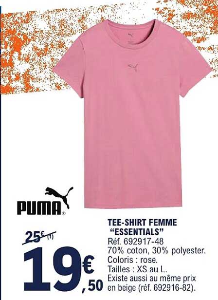 TEE-SHIRT FEMME “ESSENTIALS”