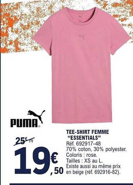 TEE-SHIRT FEMME “ESSENTIALS”