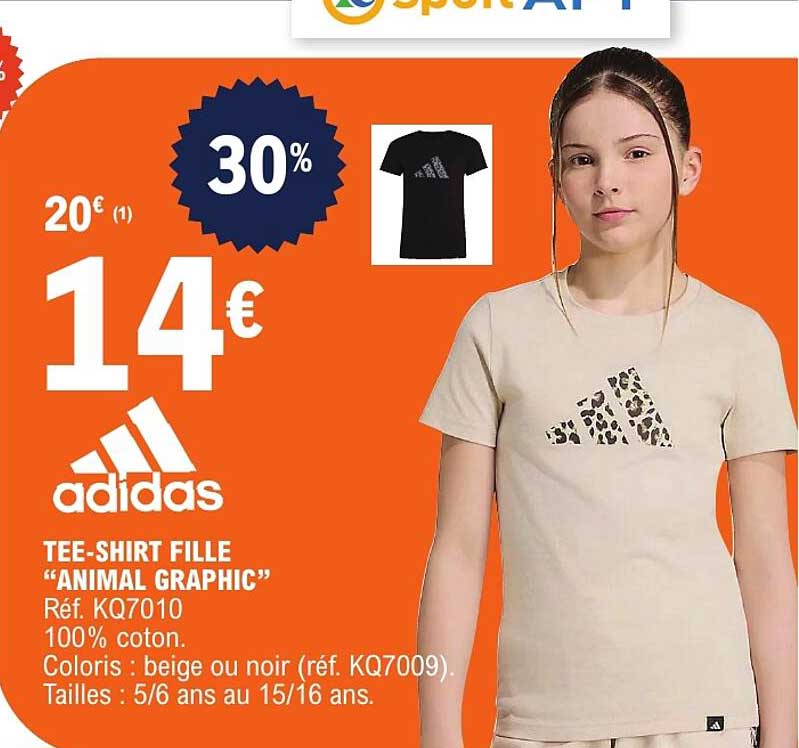 TEE-SHIRT FILLE “ANIMAL GRAPHIC”