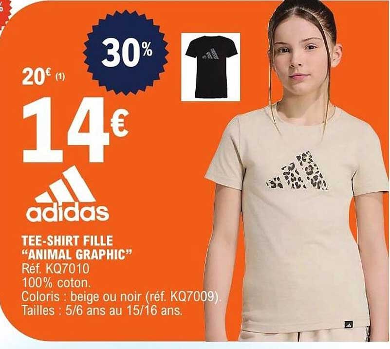 TEE-SHIRT FILLE “ANIMAL GRAPHIC”
