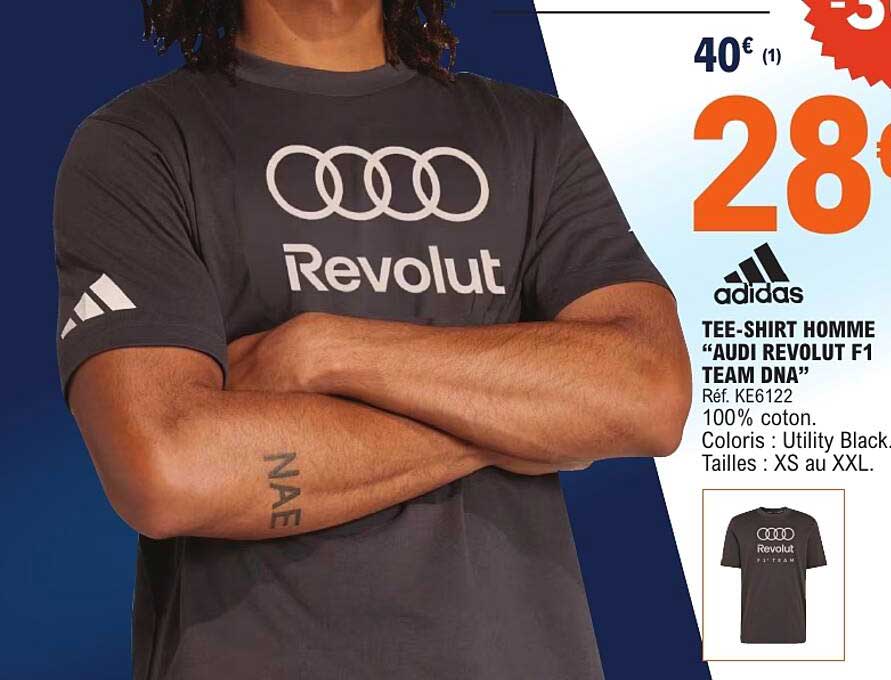 TEE-SHIRT HOMME “AUDI REVOLUT F1 TEAM DNA”