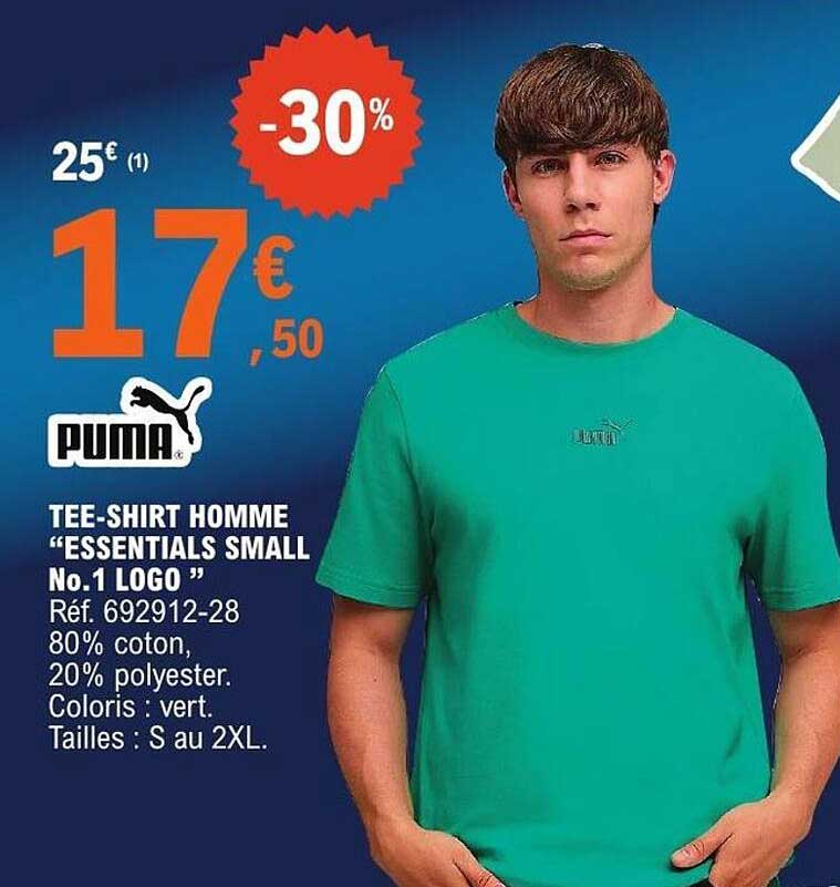 TEE-SHIRT HOMME “ESSENTIALS SMALL No.1 LOGO”