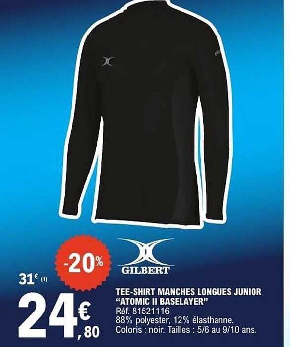TEE-SHIRT MANCHES LONGUES JUNIOR “ATOMIC II BASELAYER”