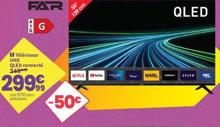 Téléviseur UHD QLED connecté