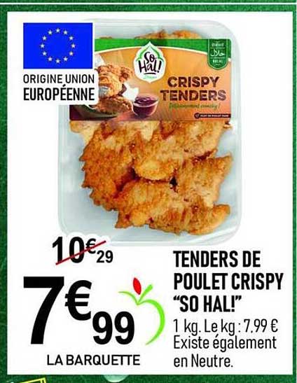 TENDERS DE POULET CRISPY “SO HALI!”