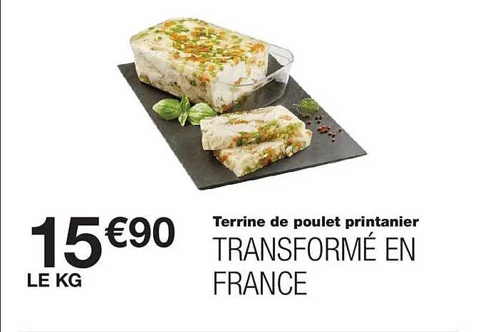 Terrine de poulet printanier TRANSFORMÉ EN FRANCE