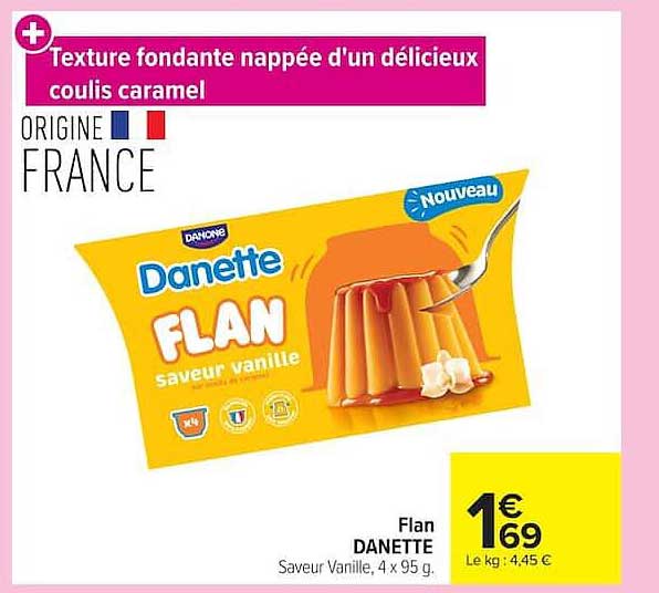 Texture fondante nappée d'un délicieux coulis caramel
