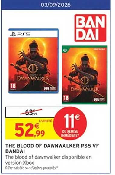 THE BLOOD OF DAWNWALKER PS5 VF BANDAI