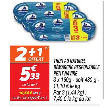 THON AU NATUREL DÉMARCHE RESPONSABLE PETIT NAVIRE